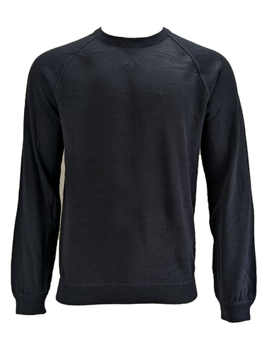 Benson Men's Navy Crew Neck Lightweight Sweater SC01 Size Large NWT