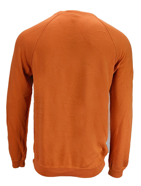 Benson Men's Orange Crew Neck Lightweight Sweater SC01 Size Large NWT
