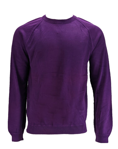 Benson Men's Purple Crew Neck Lightweight Sweater SC01 NWT