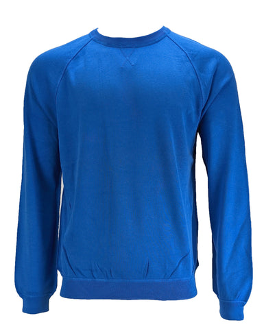 Benson Men's True Blue Crew Neck Lightweight Sweater SC01 Size Large NWT