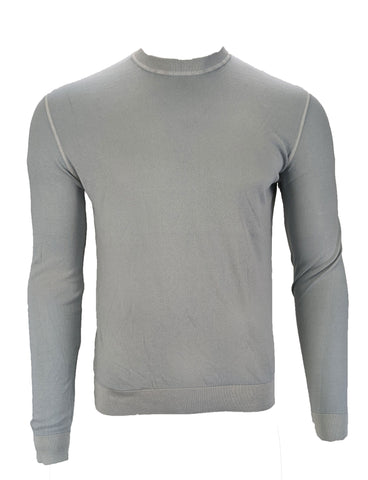 Benson Men's Pale Blue Long Sleeve Crew Neck Shirt SC01 Size Small NWT