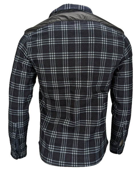 Benson Men's Cotton Indigo Plaid Shirt Jacket FW15-SHJ02  NWT