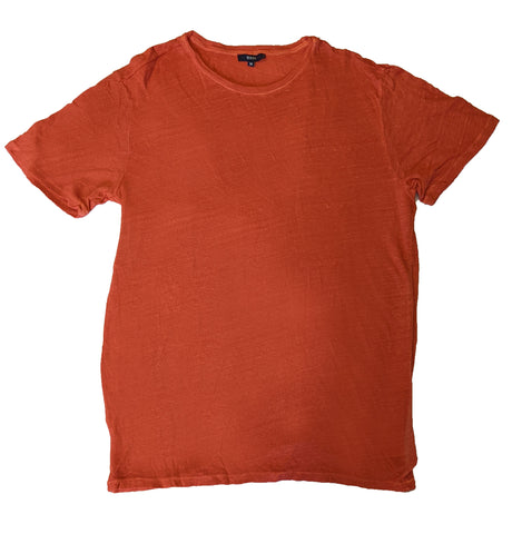 Benson Men's Red Orange Short Sleeve Basic T-shirt Size Medium NWT