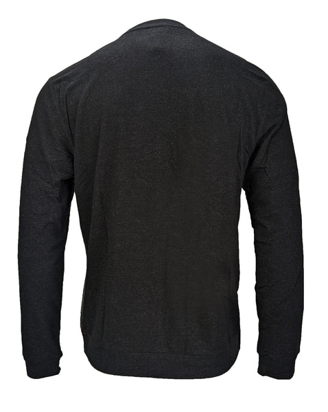 Benson Men's Black and Grey Jaquard Shirt SWF02 Size Large NWT