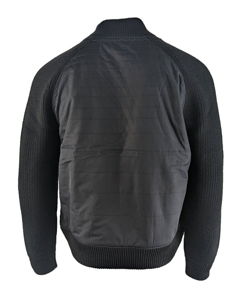 Benson Traveler Men's Black and Navy Knit Jacket WA04 Size Large NWT