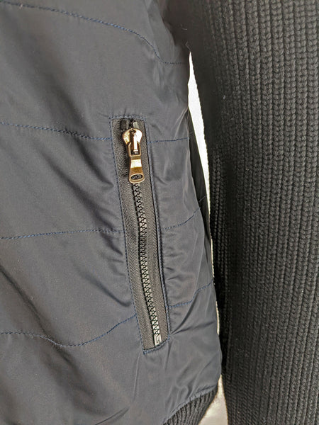 Benson Traveler Men's Black and Navy Knit Jacket WA04 Size Large NWT