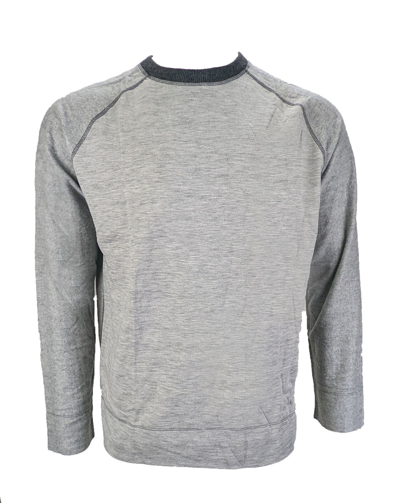 Bneson Men's Grey Raglan Sleeve Sweatshirt WS01 Size Large NWT