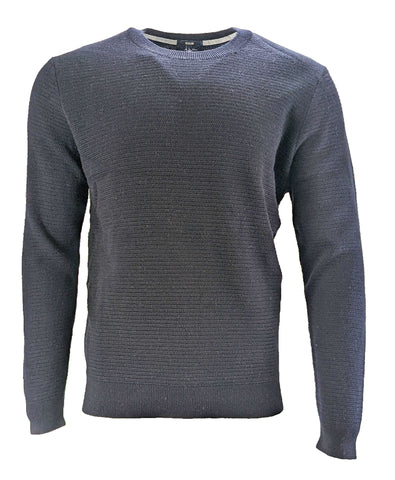 Benson Men's Blue Wool Crew Neck Sweater WW01 Size Large NWT