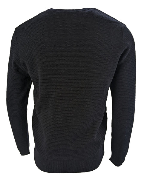 Benson Men's Navy Wool Crew Neck Sweater WW01 Size Large NWT