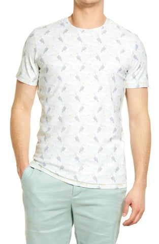 Benson Men's Toucan Print Short Sleeve T-Shirt Size Medium NWT