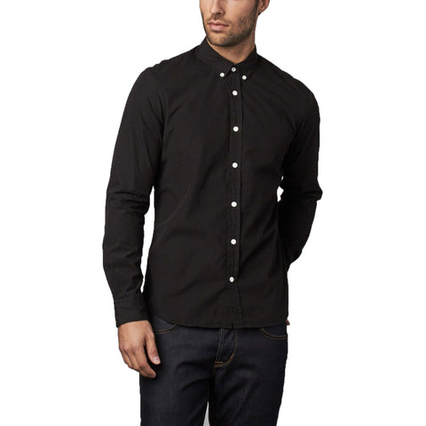BESPOKEN NYC Men's Black Sanford Long Sleeve Shirt 001001 $225 NWT