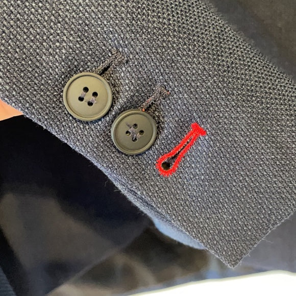 BESPOKEN Men's Navy Wool Hooded Blazer 003049 $1,185 NWT