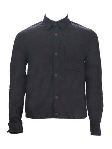 BESPOKEN Men's Black Wool Shirt Jacket 004040 $425 NWT