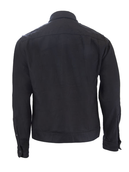 BESPOKEN Men's Black Wool Shirt Jacket 004040 $425 NWT