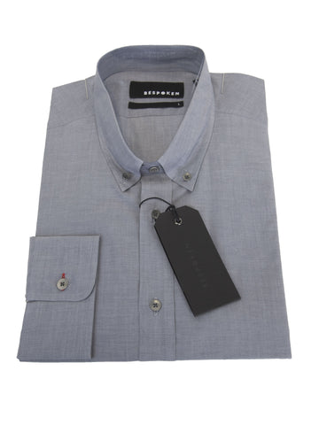 BESPOKEN Men's Grey Long Sleeve Button Down Shirt 007007 $245 NWT