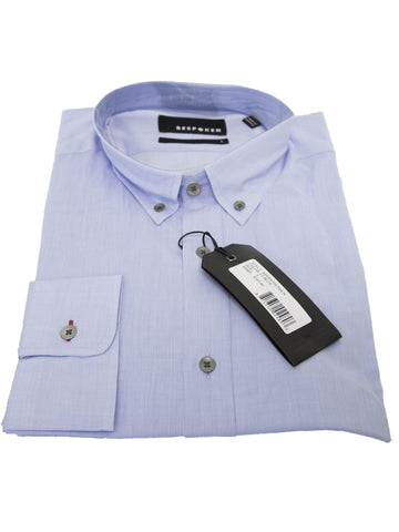 BESPOKEN Men's Light Blue Long Sleeve Shirt 007007 $245 NWT