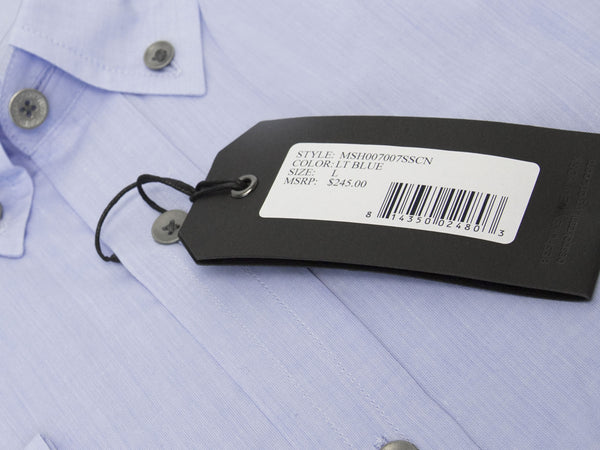 BESPOKEN Men's Light Blue Long Sleeve Shirt 007007 $245 NWT