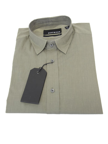 BESPOKEN Men's Dusty Green Short Sleeve Shirt 008007 $225 NWT