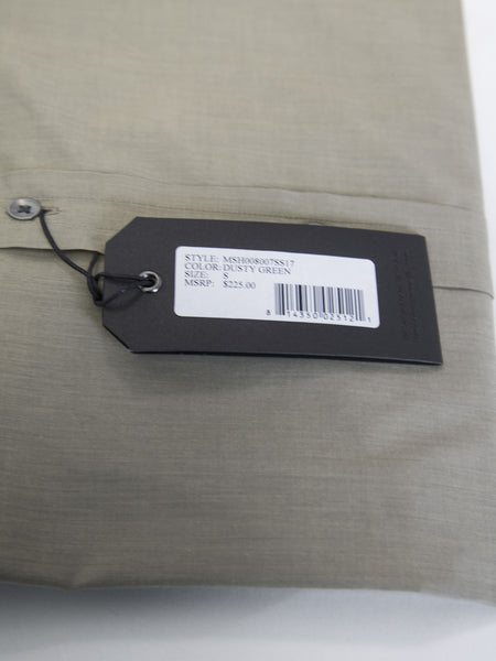 BESPOKEN Men's Dusty Green Short Sleeve Shirt 008007 $225 NWT