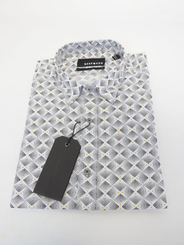 BESPOKEN Men's White Saharah Short Sleeve Shirt 008075 $245 NWT