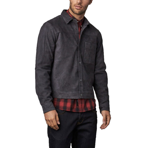 BESPOKEN Men's Midnight Leather Skillman Work Jacket 003036 $885 NWT