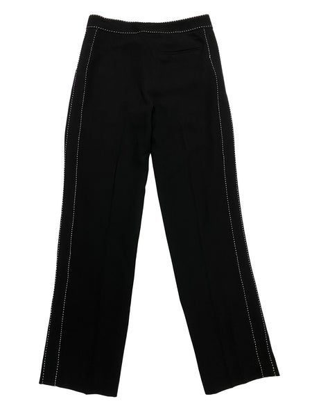 Hanley Mellon Women's Crepe Boy Chinos with Picque Stitching