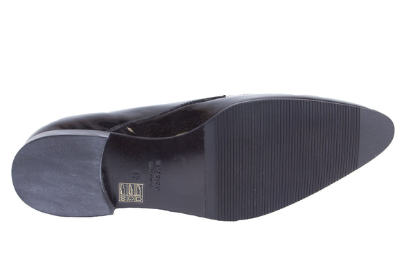 J. LINDEBERG Men's Shiny Pointed Dress Shoes, Black, 11