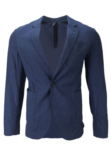 EFM Men's Blue Perfomance Wool Blazer #D2EM1157408 NWT