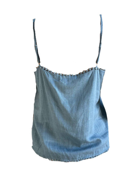 LOST IN LUNAR Women's Blue Sleeveless Top Size XS NWT