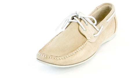 J. LINDEBERG Men's Beige Suede Calf Boat Shoes Sz 7 $125 NEW