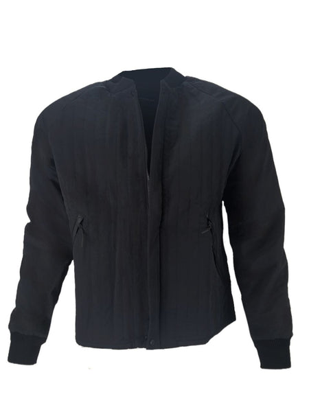 BRANDBLACK Men's Black Long Sleeve Bomber Jacket #BB1260 NWT