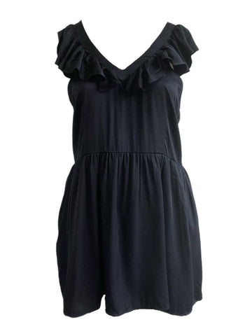 Treasure & Bond Women's Black Ruffle Straps Sun Dress Size XXL NWOT