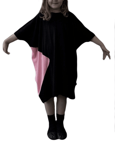 NUNUNU Baby Girls' Half & Half Box Dress NU0957 $64 NWT