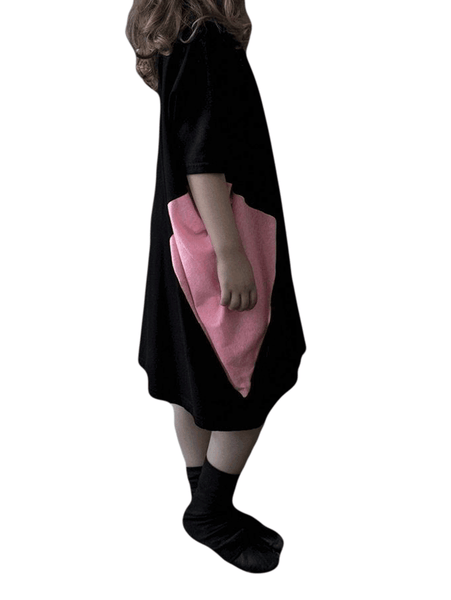 NUNUNU Baby Girls' Half & Half Box Dress NU0957 $64 NWT