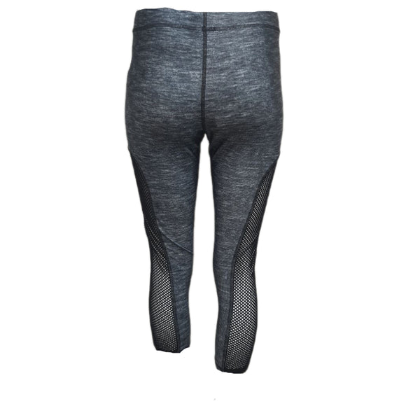 TEREZ Women's Grey Printed Legging Fishnet #462021091 NWT