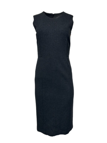 Max Mara Women's Dark Grey Bratto Shift Dress Size 6 NWT