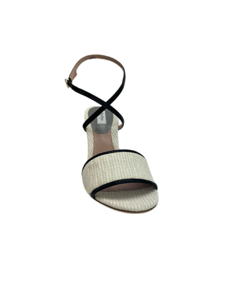 Max Mara Women's Miele Acqua Leather Pointed Toe Embossed Pumps Size 7 NWB