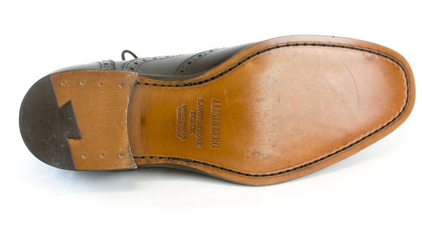 J. LINDEBERG Men's Brogue 3 Italian Calf Oxford Shoes $495 NEW