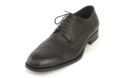J. LINDEBERG Men's Black Brogue 5 Saffiano Leather Shoes Sz 11 $495 NIB
