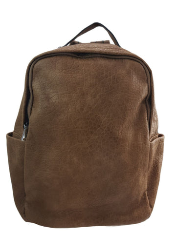 URBAN ORIGINALS Women's Brown Vegan Leather Fashion Backpack #Brn1 NWT