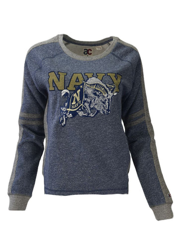 AMERICAN COLLEGIATE Women's Grey Navy Sweatshirt #W013NA1A NWT