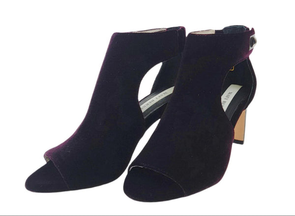 MATT BERNSON Women's Purple Velvet Lyra Pump #MB121 NWB