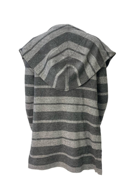 LOMA Women's Grey Hood Open Front Cardigan #C017 NWT