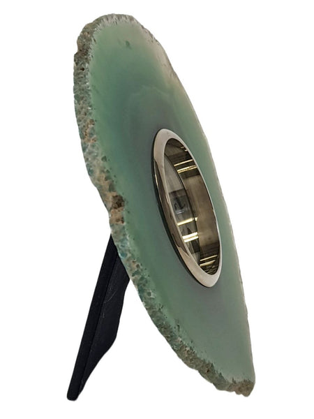 RABLABS Grass Agate Photo Frame #CE004 Approx. L 6" x W 5" NWB