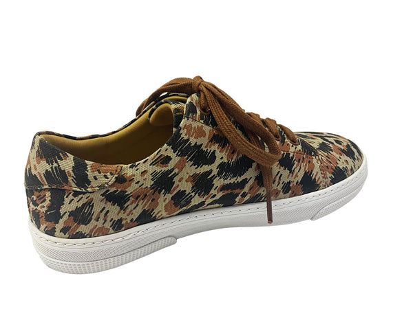 A.P.C. Women's Leopard Lace-Up Tennis Shoes $310 NWOB