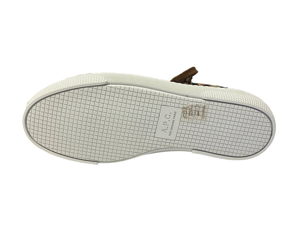 A.P.C. Women's Leopard Lace-Up Tennis Shoes $310 NWOB