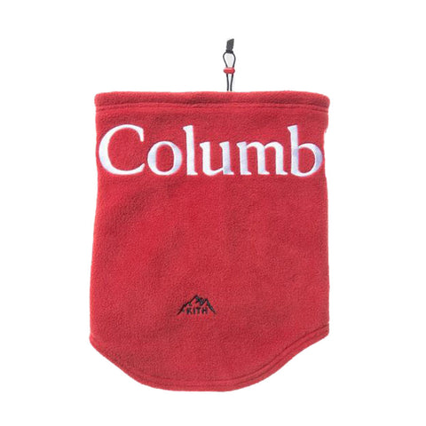 KITH x Columbia Men's Aspen Neck Gaiter, One Size Red