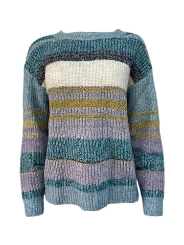 CASLON Women's Multicoloured Teal Ombre Sweater Size M NWT