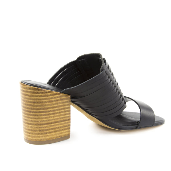 REBECCA MINKOFF Women's Camila Tatched Stacked Heel Sandals $175 NIB