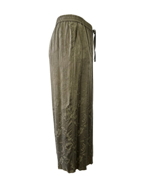 Marina Rinaldi Women's Green Camino Wide Leg Pants Size 16W/25 NWT